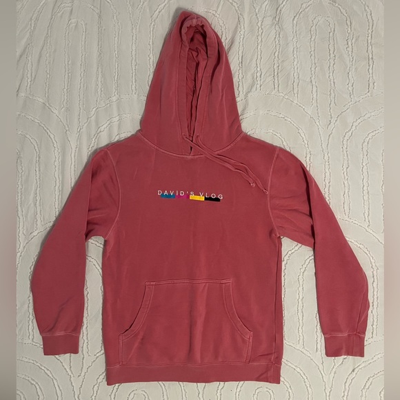David’s Vlog Pink Hoodie - Picture 3 of 3